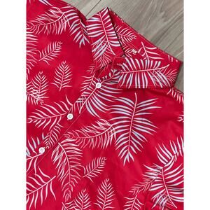 Hawaiian Style Buttondown, Short Sleeve, XL, #451-R, Vacation